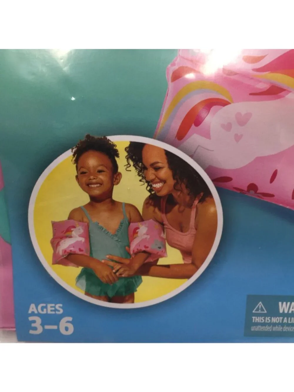 Set Swim Floaties Unicorn Blue Sea Life Dolphins Turtles Horse Blue Pink